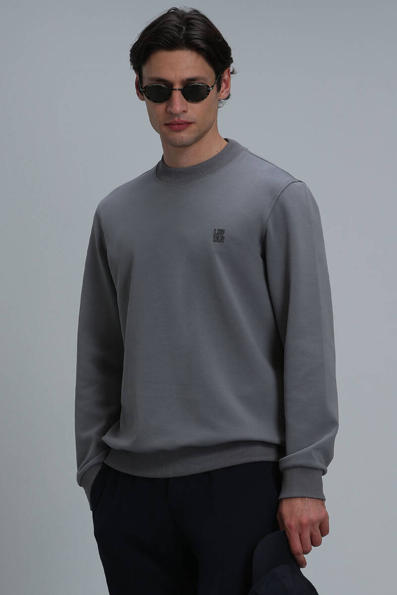 Randal Erkek Sweatshirt Gri - 5