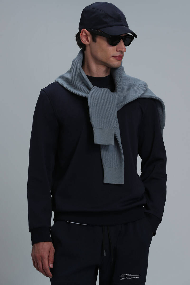Randal Erkek Sweatshirt Lacivert - 1