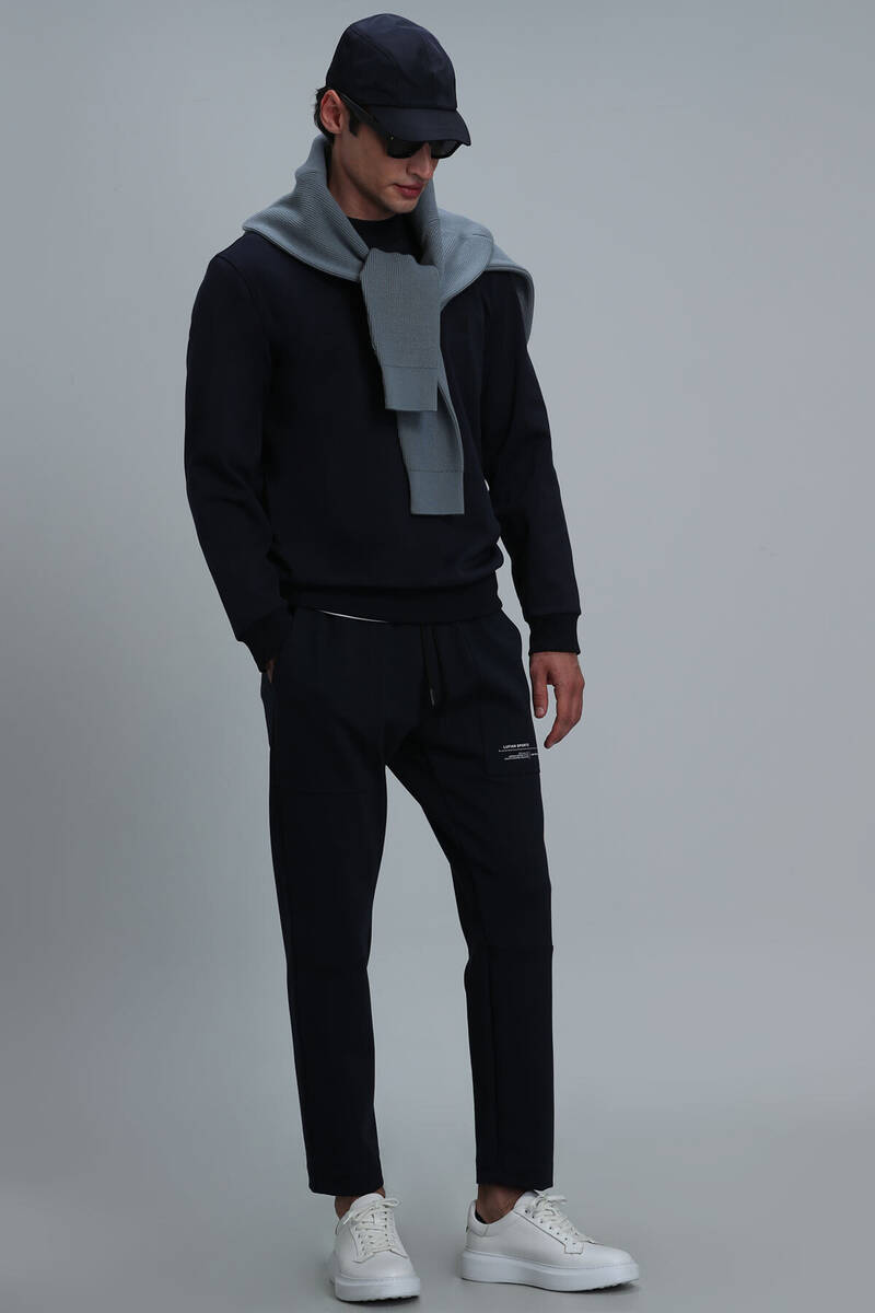 Randal Erkek Sweatshirt Lacivert - 5