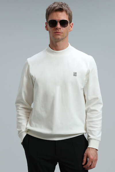 Randal Men's Sweatshirt Off White - LUFIAN