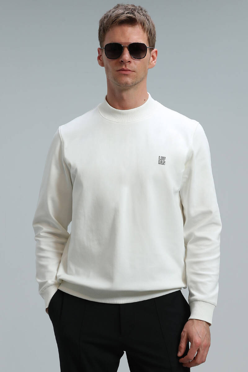 Randal Men's Sweatshirt Off White - 1