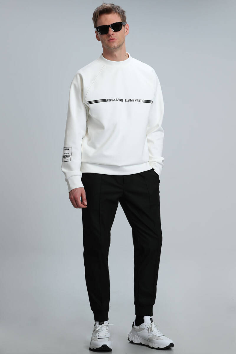 Range Erkek Sweatshirt Kırık Beyaz - 6
