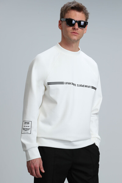 Range Men's Sweatshirt Off White - 5