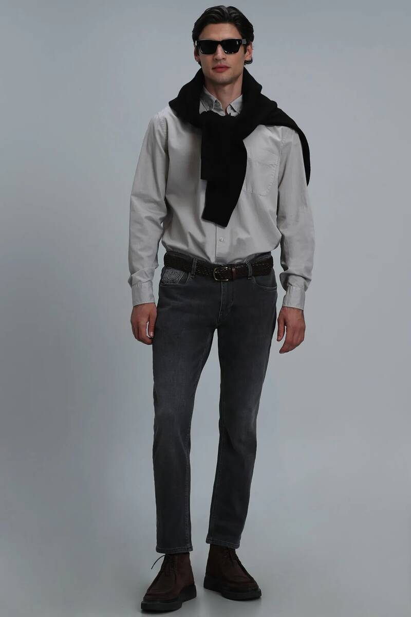 Real Erkek Basic Gömlek Comfort Fit Bej - 2