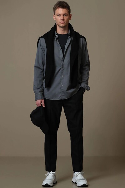 Real Men's Basic Shirt Comfort Fit Khaki - 2