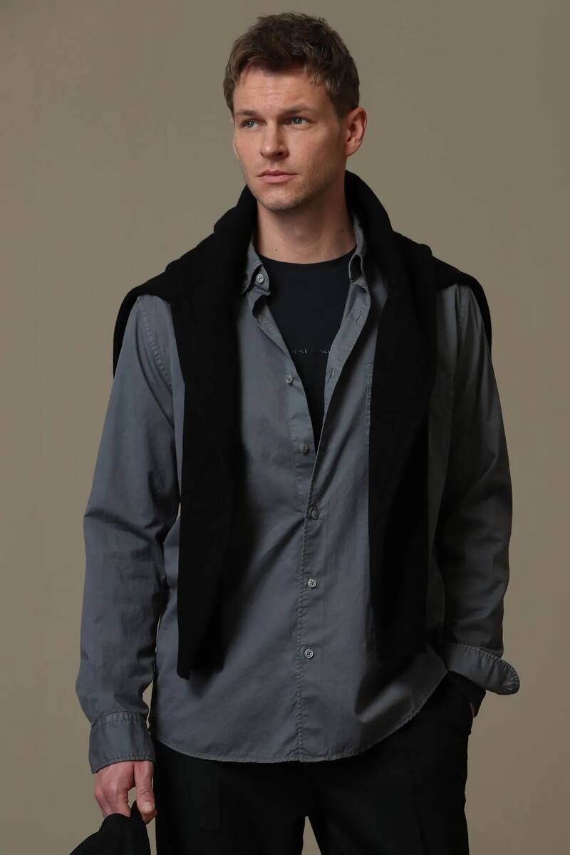 Real Men's Basic Shirt Comfort Fit Khaki - 5