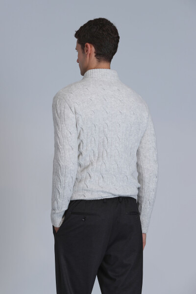 Ricco Erkek Kazak Açık Gri - 6