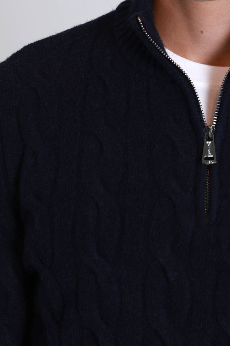 Ricco Erkek Kazak Lacivert - 3