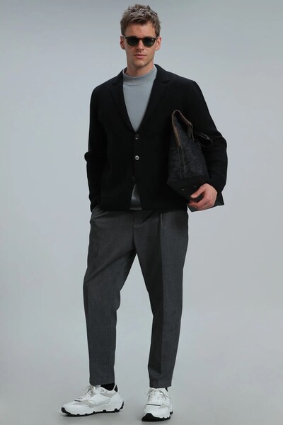 Rich Men's Cardigan Navy Blue - 2