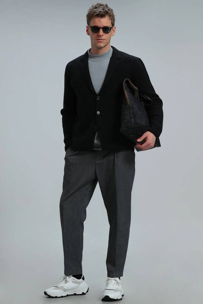 Rich Men's Cardigan Navy Blue - 2