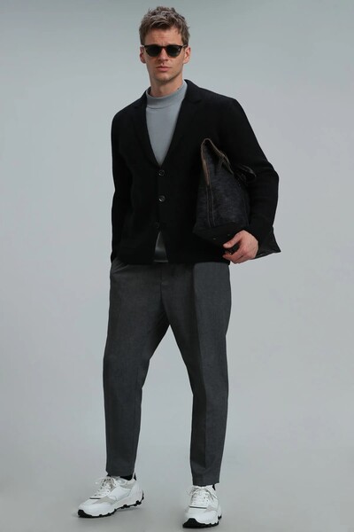 Rich Men's Cardigan Navy Blue - 4