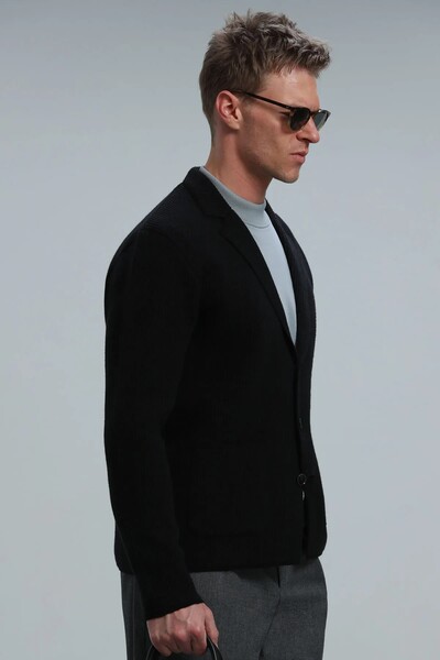 Rich Men's Cardigan Navy Blue - 5