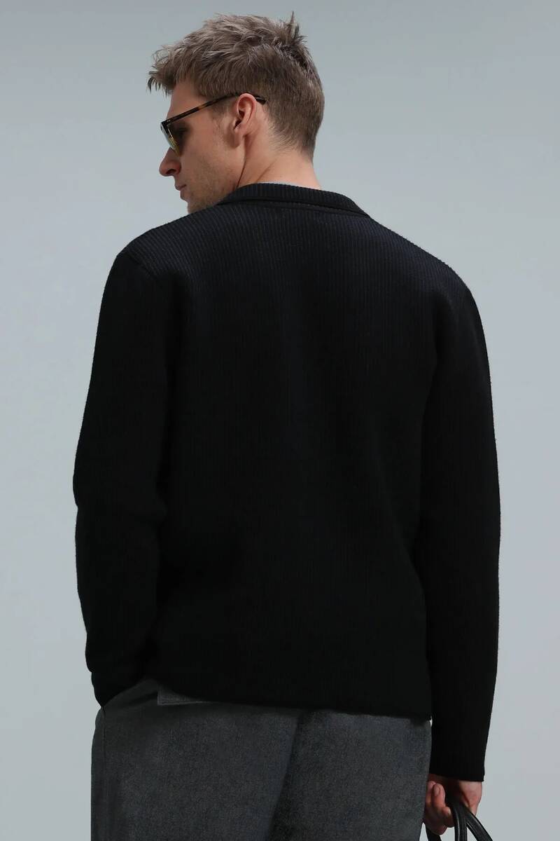 Rich Men's Cardigan Navy Blue - 6