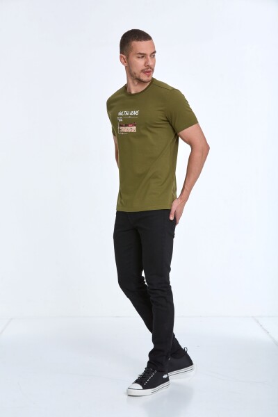 Rico Printed Men's T-Shirt Khaki - 5