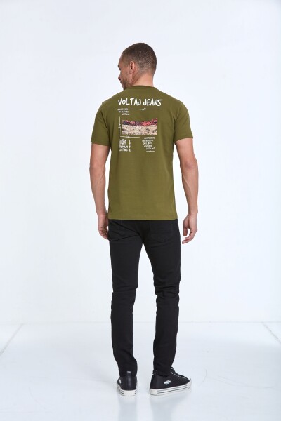 Rico Printed Men's T-Shirt Khaki - 6