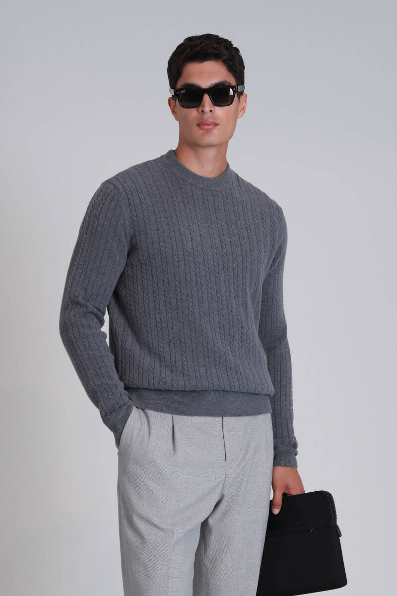 Right Men's Sweater Gray - 1