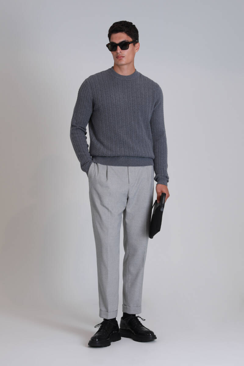 Right Men's Sweater Gray - 2