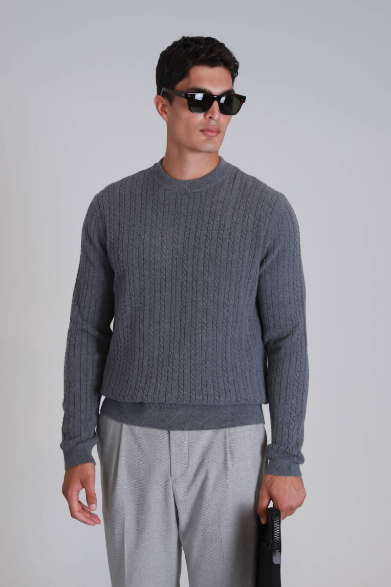 Right Men's Sweater Gray - 3