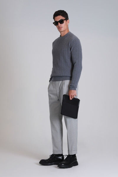 Right Men's Sweater Gray - 4