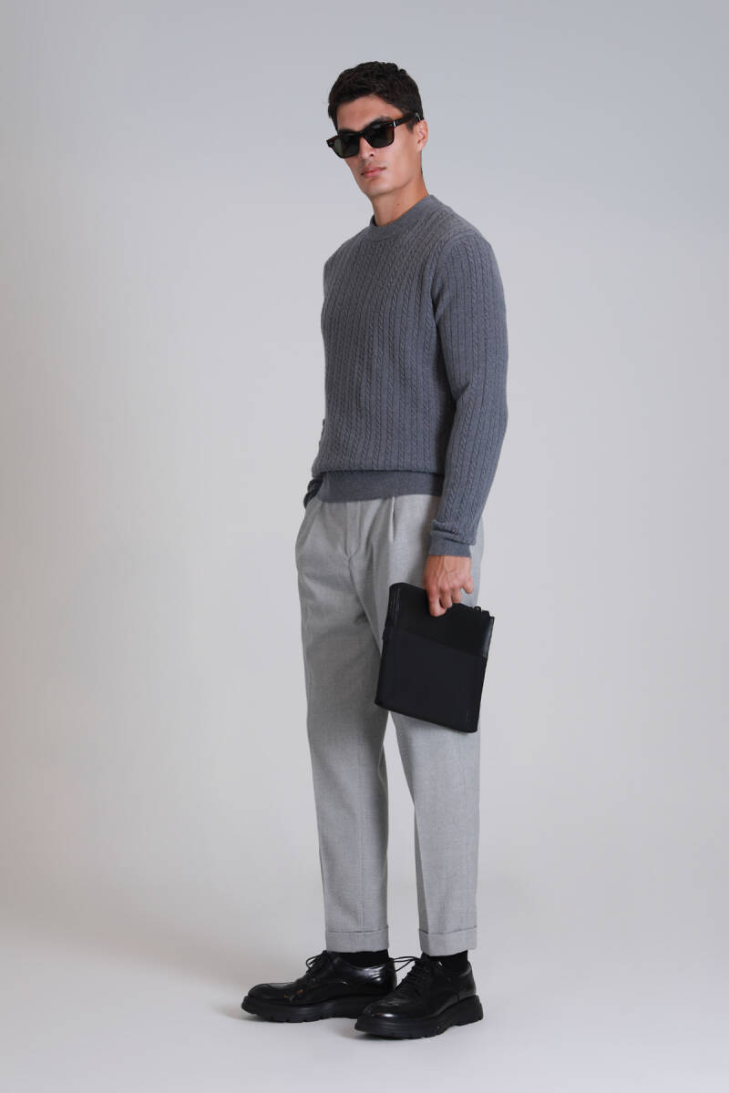 Right Men's Sweater Gray - 4