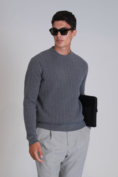 Right Men's Sweater Gray - 5