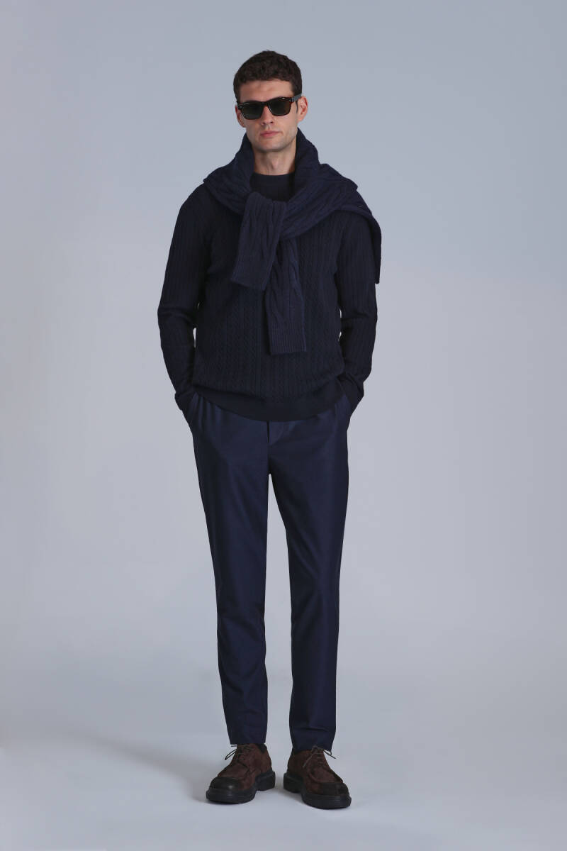 Right Men's Sweater Navy Blue - 2