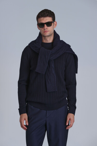 Right Men's Sweater Navy Blue - 3