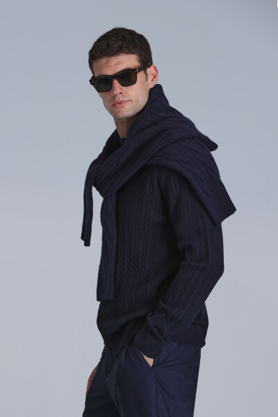 Right Men's Sweater Navy Blue - 5