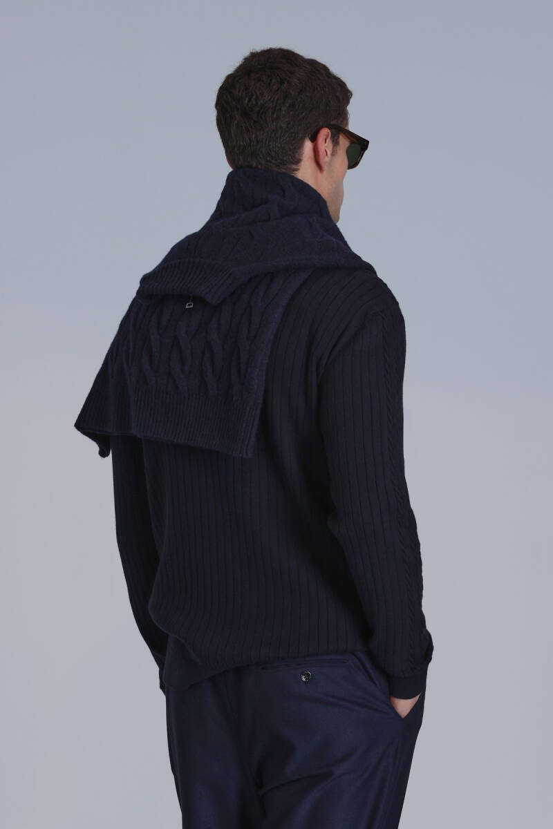 Right Men's Sweater Navy Blue - 6