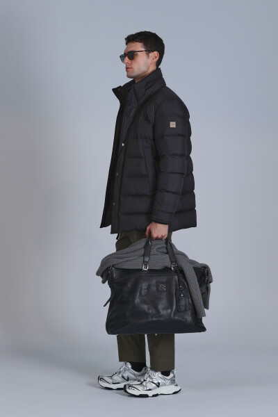 Rild Goose Down Men's Coat Black - LUFIAN (1)