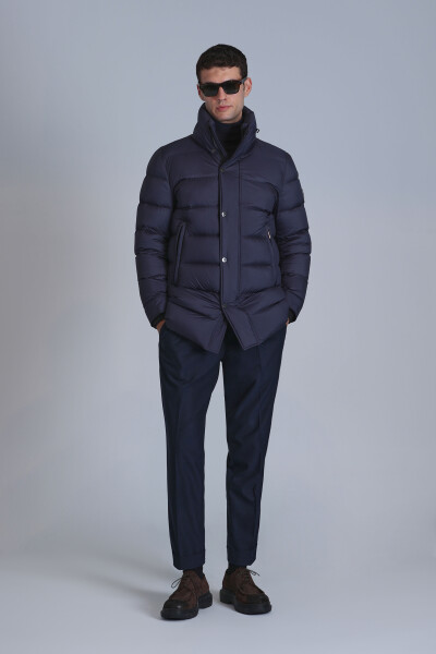 Rild Kaz Tüyü Erkek Mont Lacivert - 4