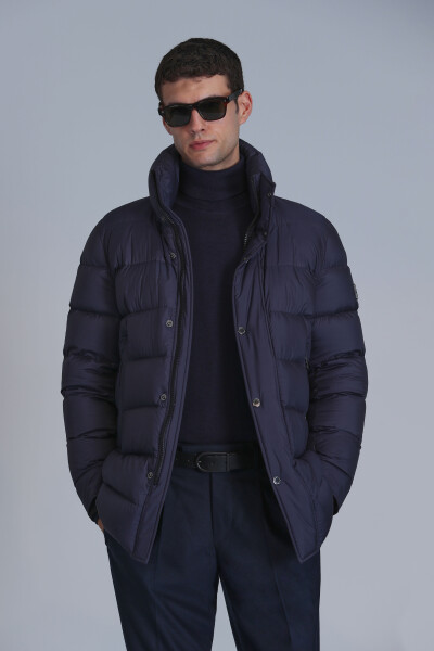 Rild Kaz Tüyü Erkek Mont Lacivert - 5