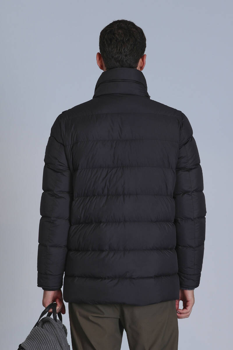 Rild Kaz Tüyü Erkek Mont Siyah - 6