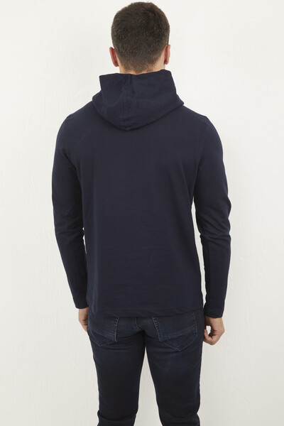 Rio Kapüşonlu Erkek Sweatshirt Lacivert - 4