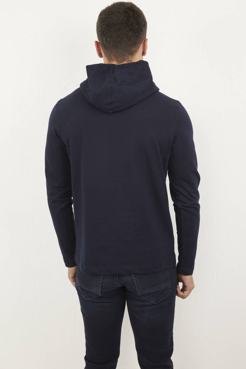 Rio Kapüşonlu Erkek Sweatshirt Lacivert - 4