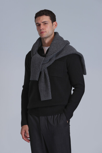 River Men's Sweater Black - LUFIAN (1)