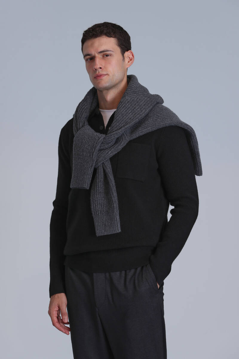 River Men's Sweater Black - 2