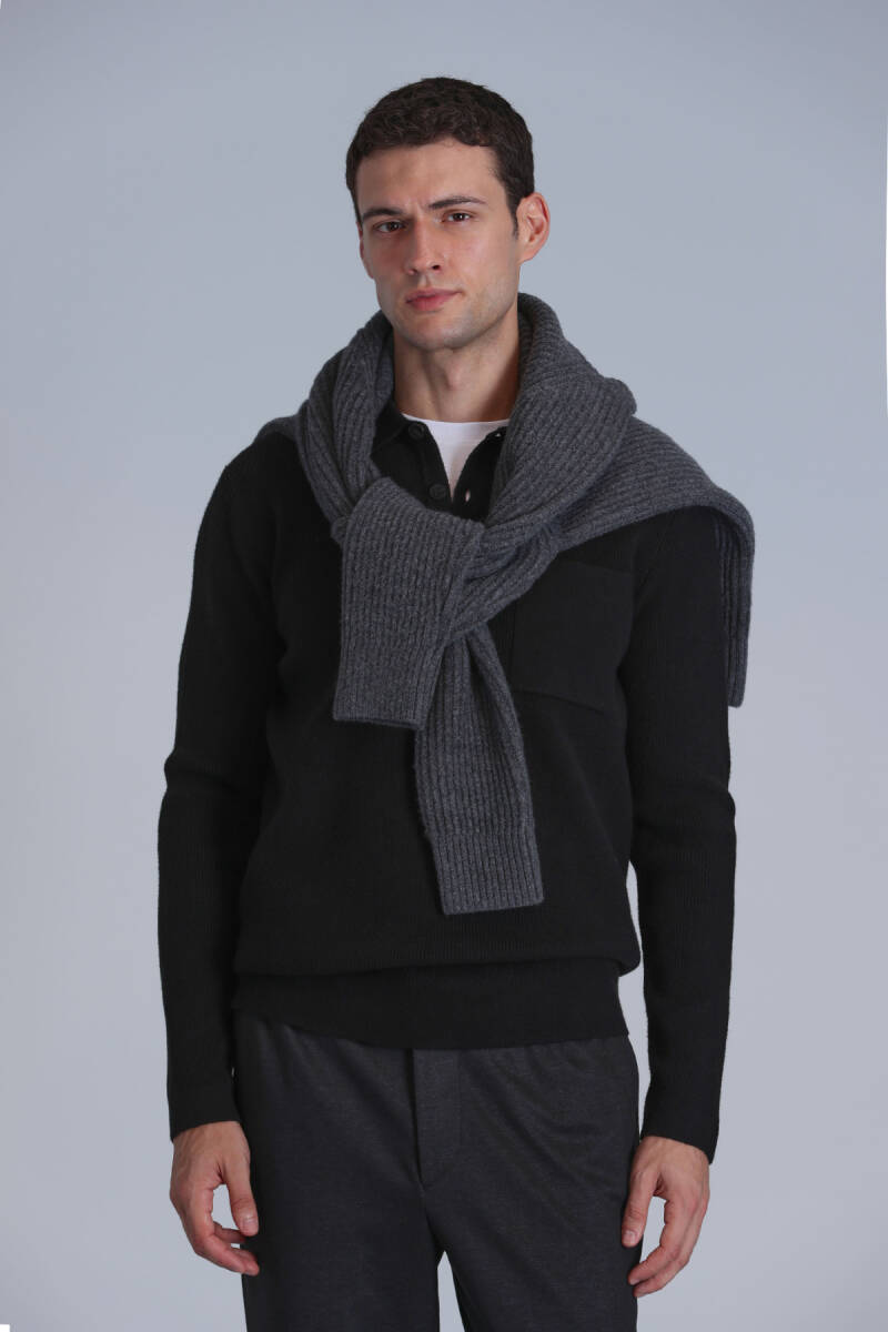 River Men's Sweater Black - 3