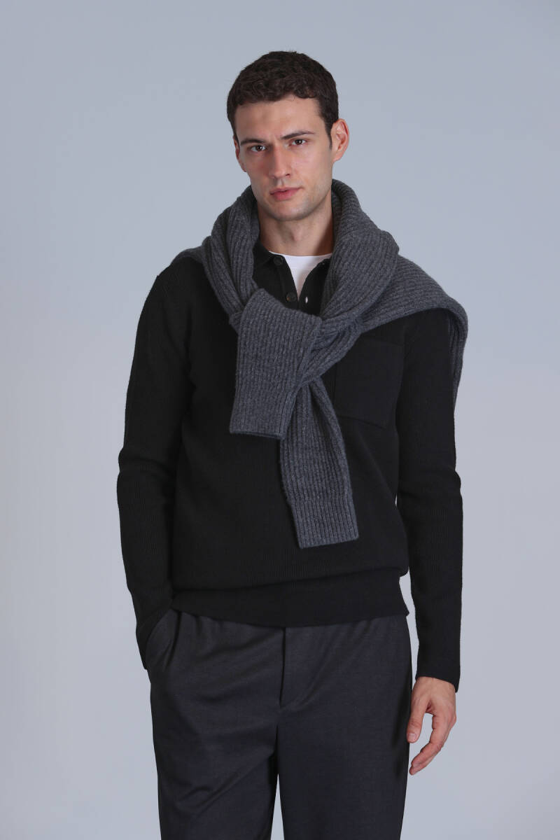 River Men's Sweater Black - 5