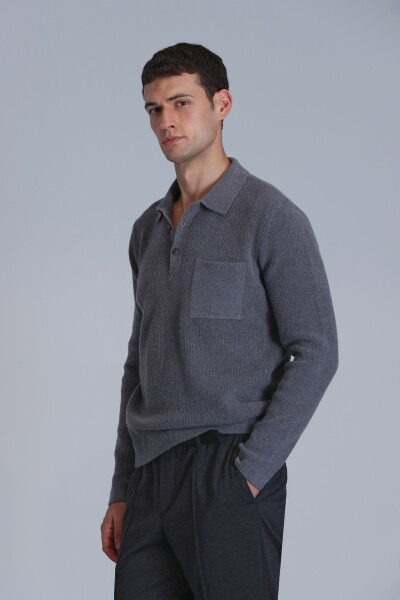 River Men's Sweater Gray - 3