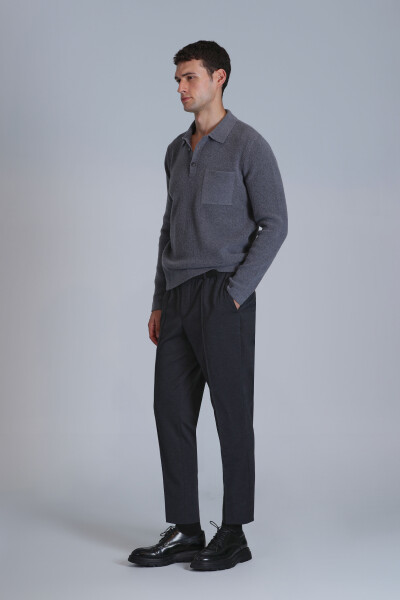 River Men's Sweater Gray - 4