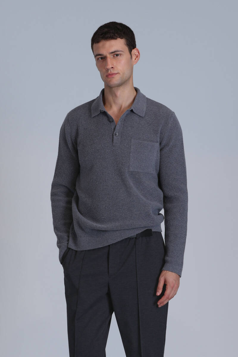 River Men's Sweater Gray - 5