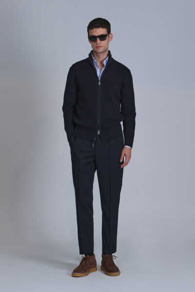 Road Erkek Hırka Lacivert - 4