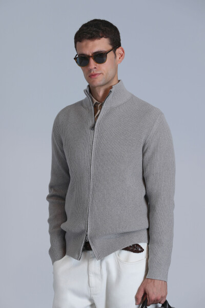 Road Erkek Hırka Vizon - 3