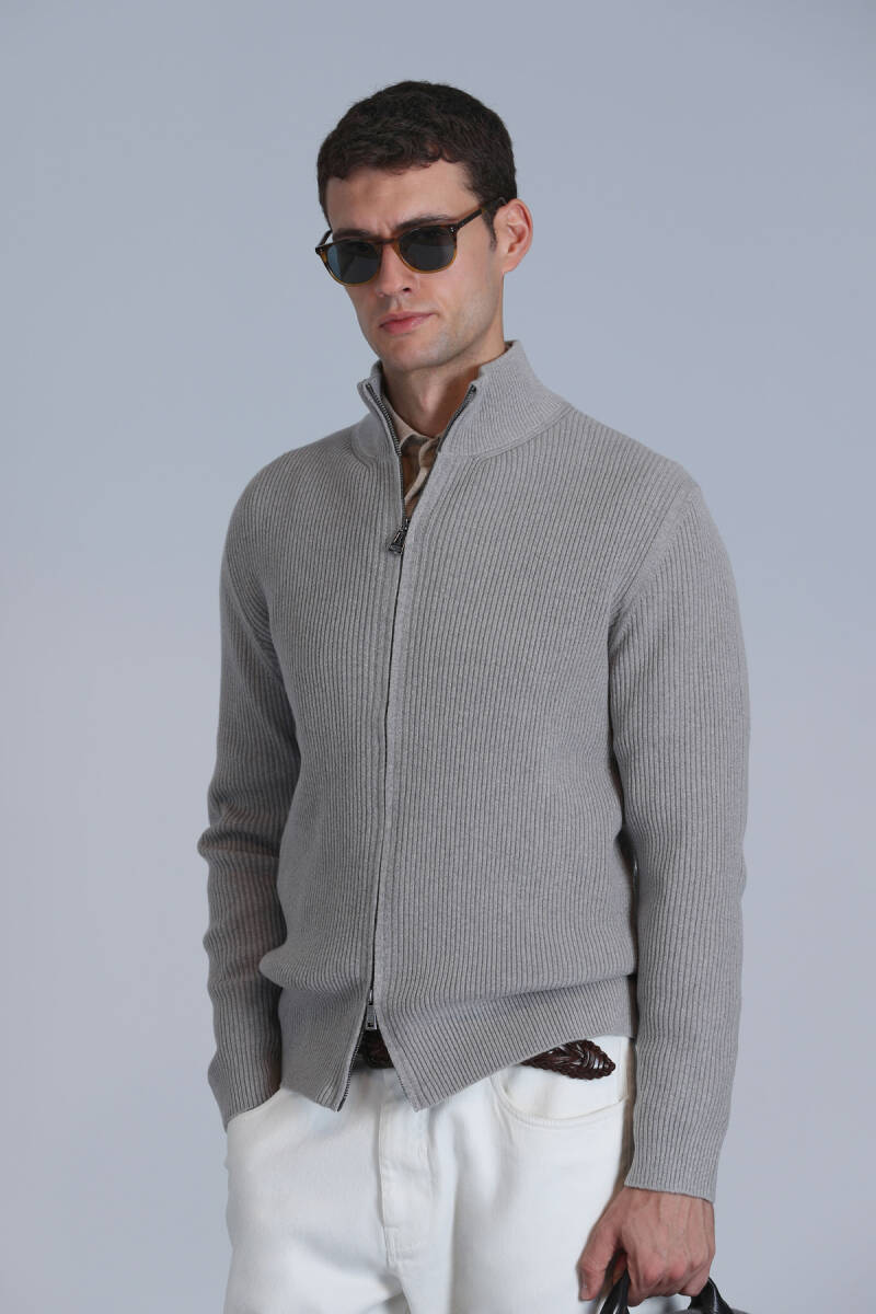 Road Erkek Hırka Vizon - 3