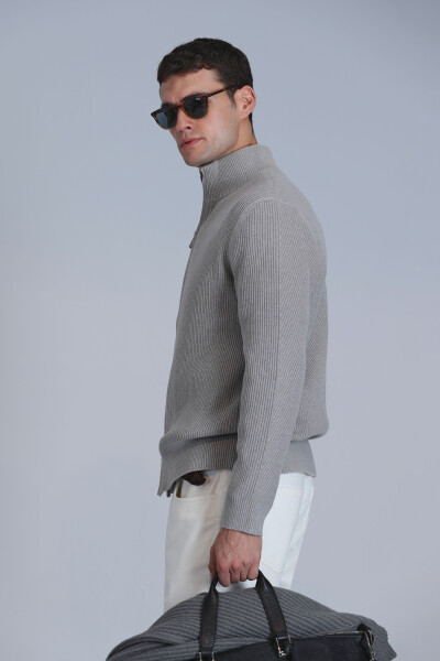 Road Erkek Hırka Vizon - 5