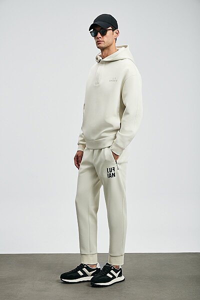 Road Erkek Sweatshirt Kırık Beyaz - LUFIAN (1)