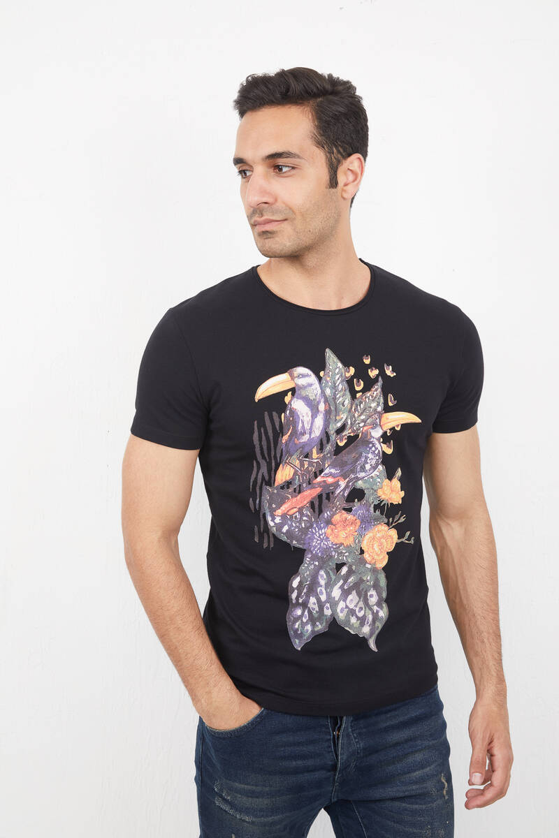 Roam Men's T-Shirt Black - 1