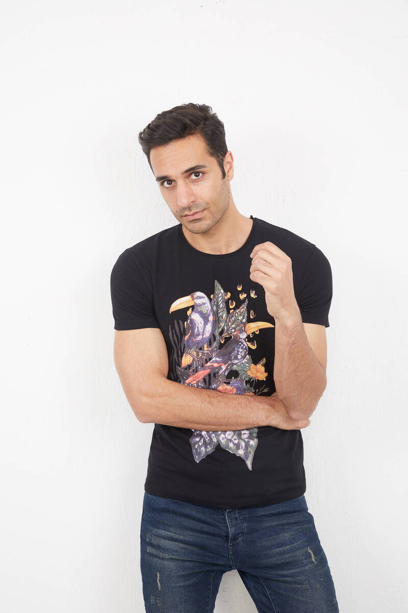 Roam Men's T-Shirt Black - 3