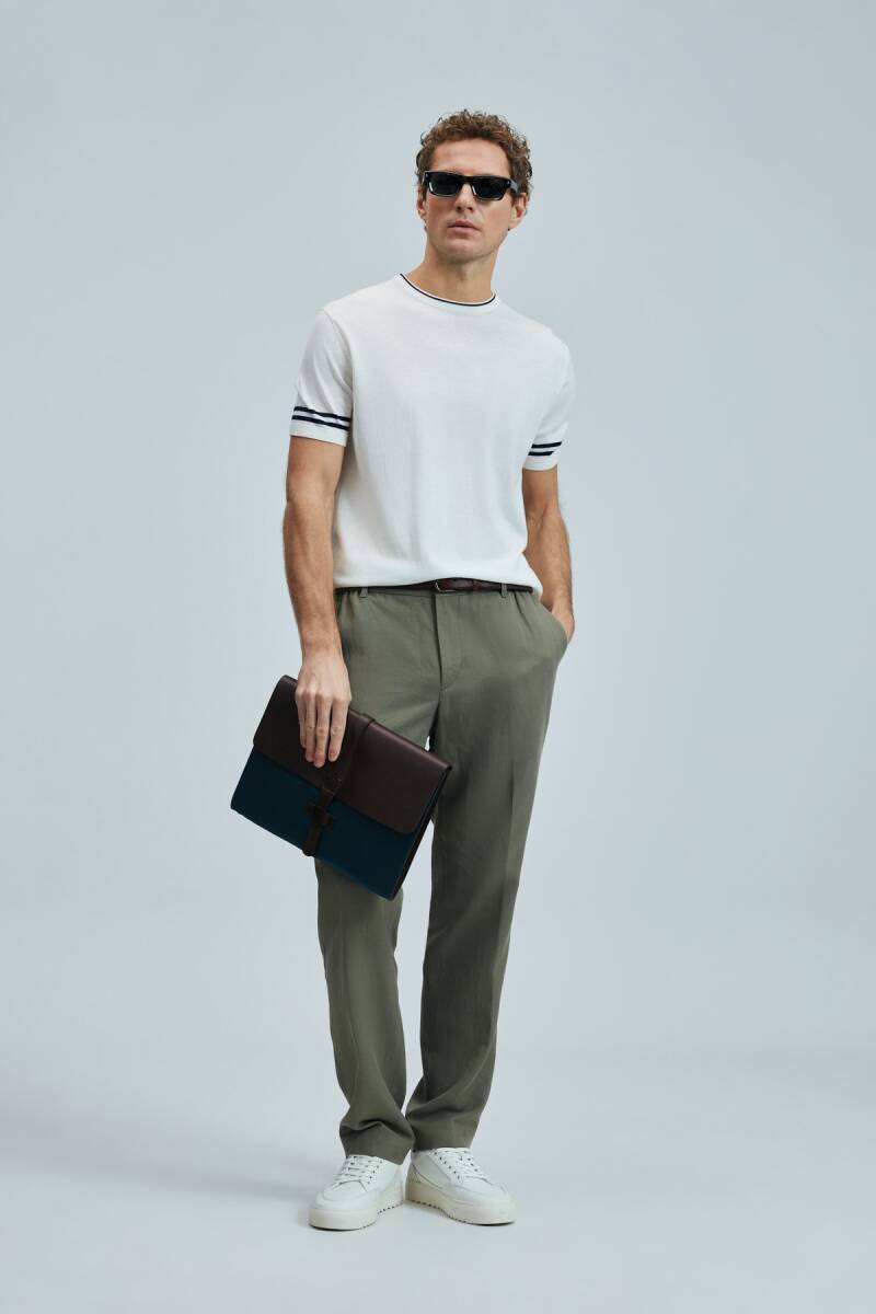 Robert Erkek İpek Karışımlı Kazak Kırık Beyaz - 2